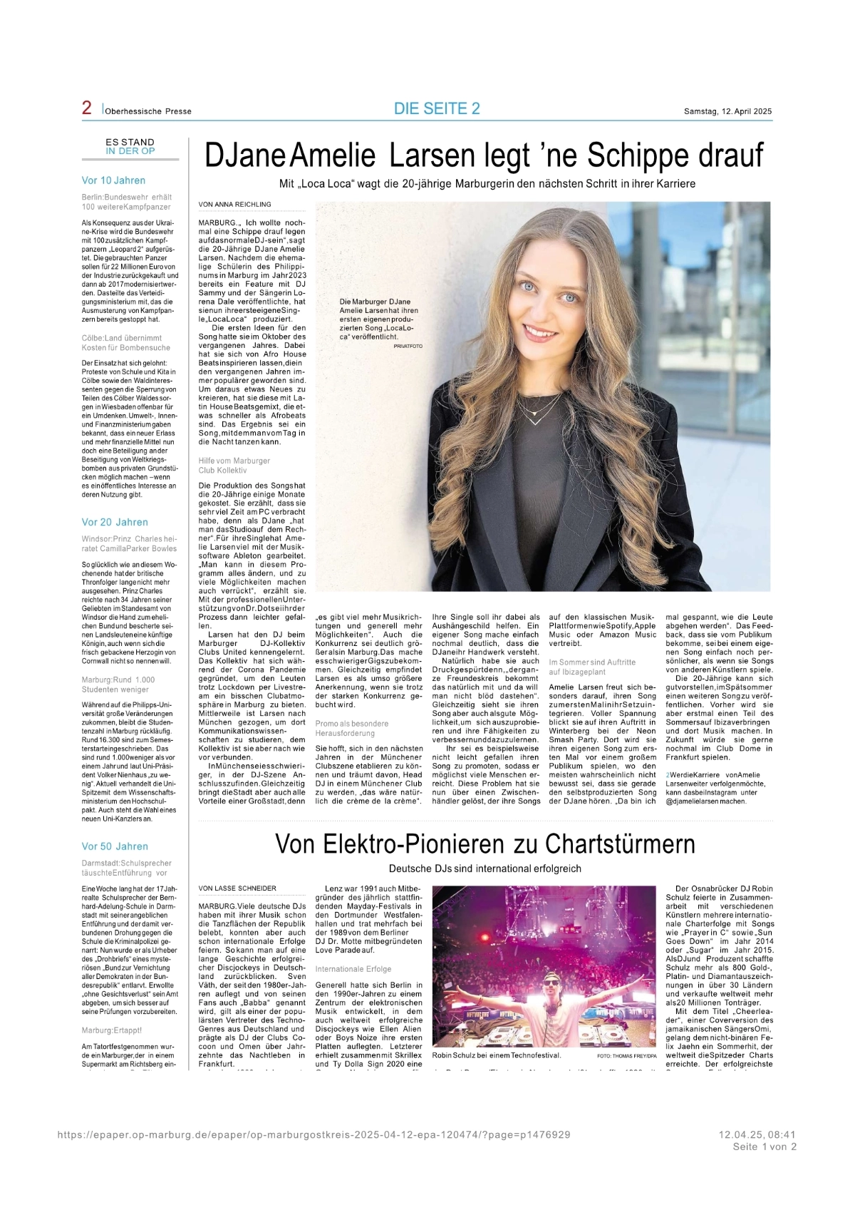 DJane Amelie Larsen legt ’ne Schippe drauf