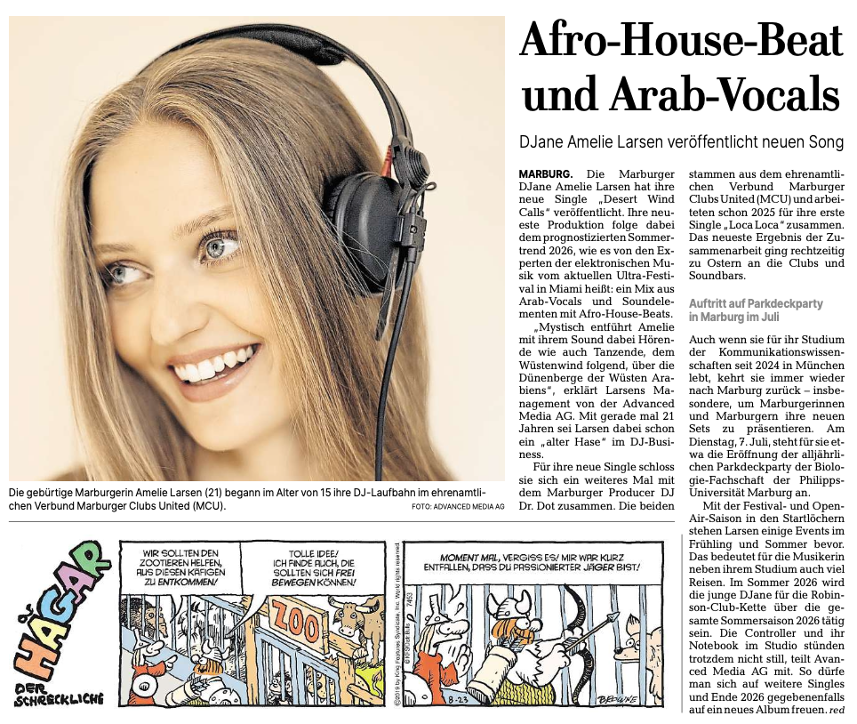 DJane Amelie Larsen veröffentlicht neuen Song